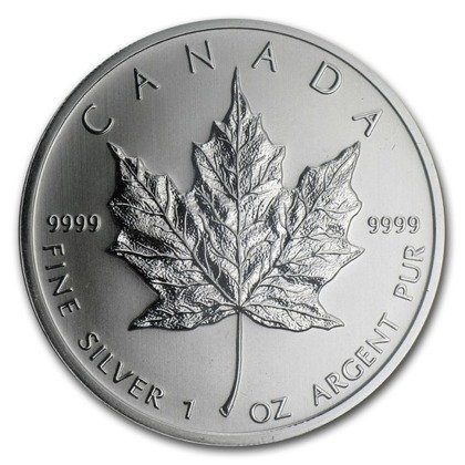 Kanadyjski Liść Klonowy 1 uncja Srebra 2012