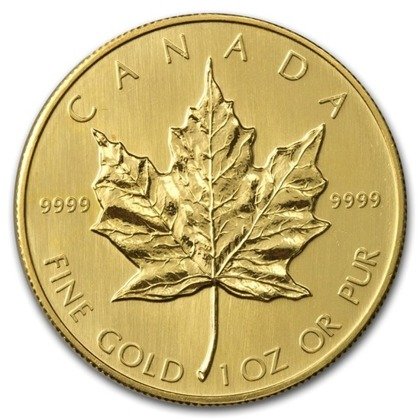 Kanadyjski Liść Klonowy 1 uncja Złota 1985