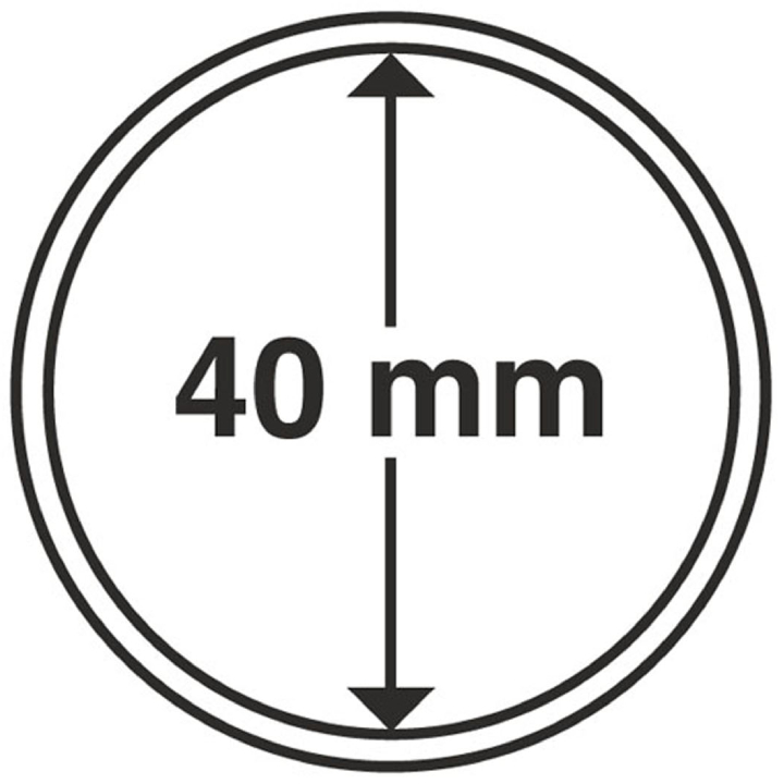 Leuchtturm - Plastikowy kapsel na monetę 40 mm 100 sztuk