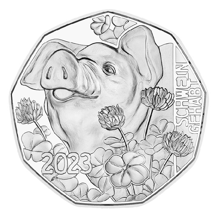 Lucky Pig 5 Euro Srebro 2023
