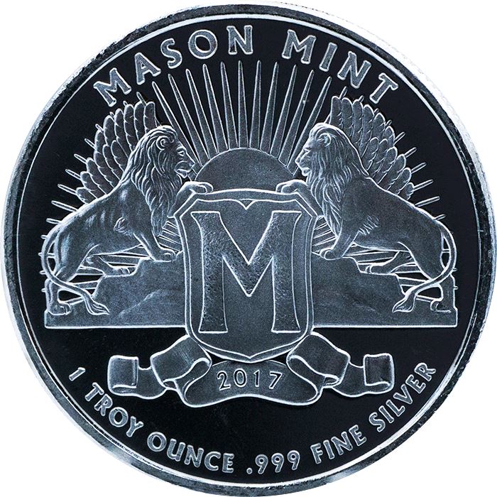 Mason Mint Heritage 1 uncja Srebra 2017 Prooflike Round