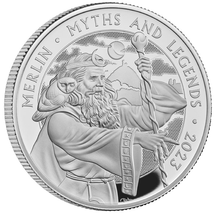 Myths & Legends: Merlin 1 uncja Srebra 2023 Proof