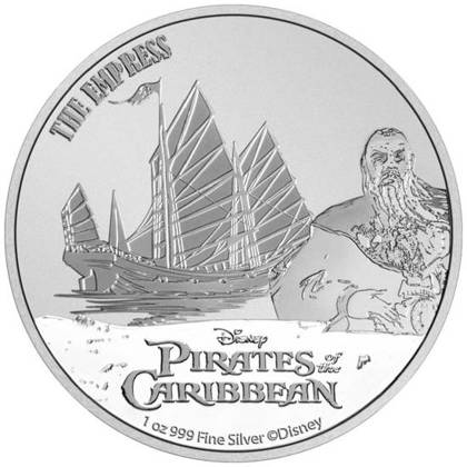 Niue: Disney Piraci z Karaibów - The Empress Kapitan Sao Feng 1 uncja Srebra 2021