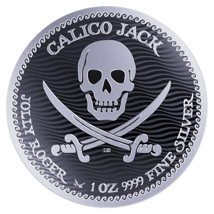 Niue: Jolly Roger - Calico Jack 1 uncja Srebra 2022