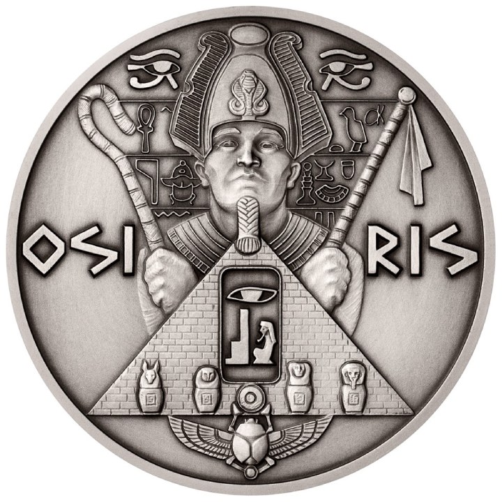 Niue: Universal Gods - Osiris 5 uncji Srebro 2022 