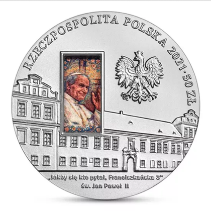 Pałac Biskupi w Krakowie - Jan Paweł II 2021 50 zł