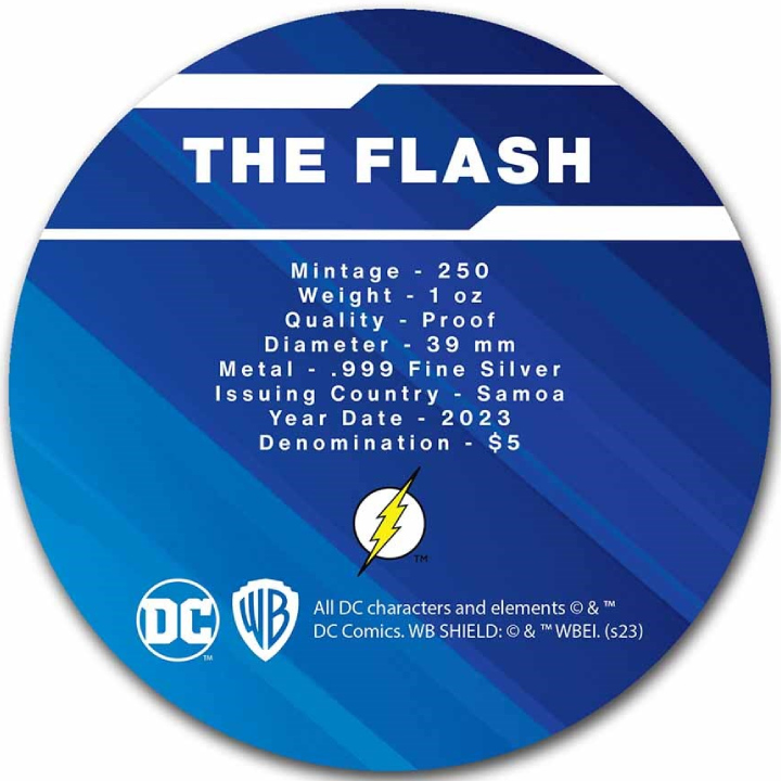 Samoa: DC Comics - The Flash 1 uncja Srebra 2023 Proof