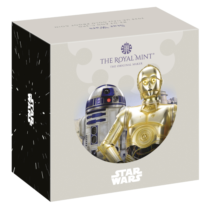 Star Wars: R2-D2 and C-3PO 1/4 uncji Złota 2023 Proof