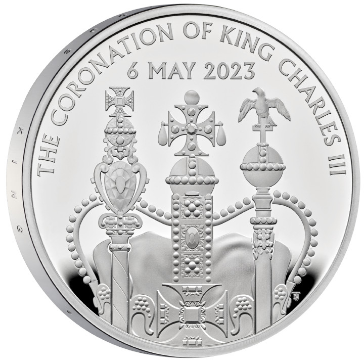 The Coronation of His Majesty King Charles III £5 Srebro 2023 Proof 