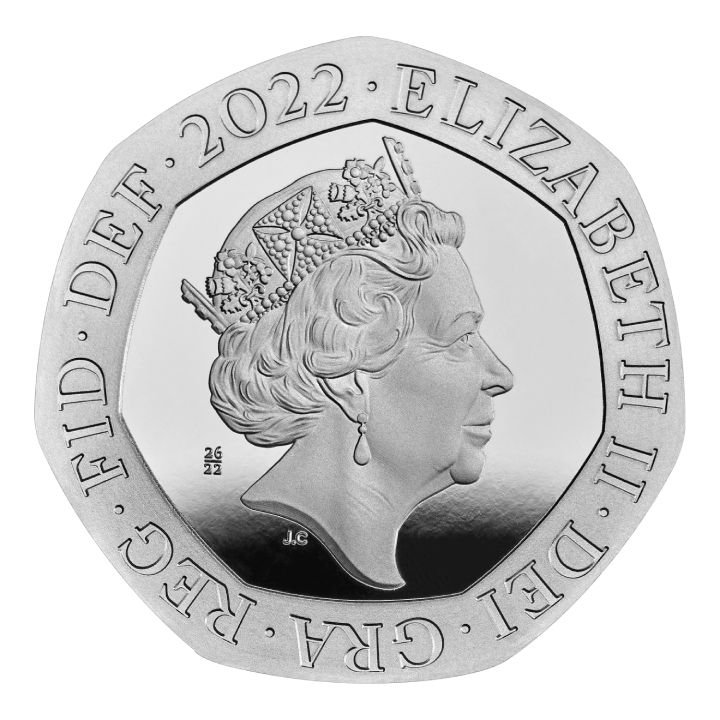 Zestaw 10 monet Her Majesty Queen Elizabeth Platyna 2022 Proof 