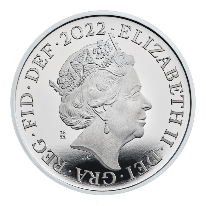 Zestaw 10 monet Her Majesty Queen Elizabeth Platyna 2022 Proof 