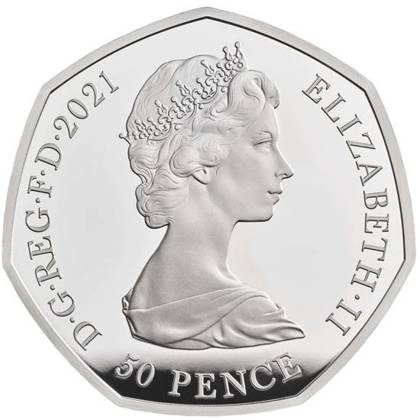 Zestaw 13 srebrnych monet Wielka Brytania 2021 Proof