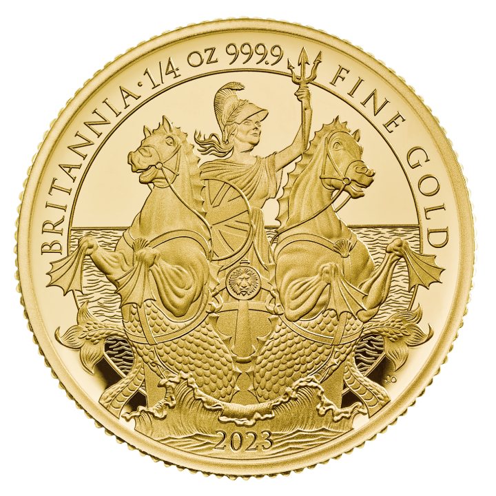 Zestaw 3 monet Premium Britannia Złoto 2023 Proof