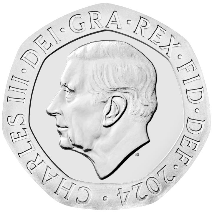 Zestaw 8 monet Miedzionikiel Wielka Brytania Definitive 2024
