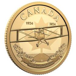 Canada: 100th Anniversary of the Royal Canadian Air Force $100 Złoto 2024 Proof 