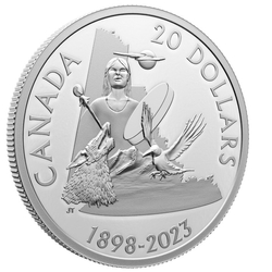 Canada: 125th Anniversary of Yukon $20 Srebro 2023 Proof 