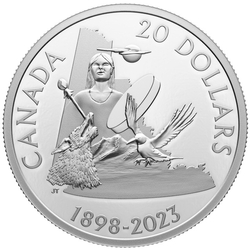 Canada: 125th Anniversary of Yukon $20 Srebro 2023 Proof 