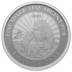 Canada: The Majestic Polar Bear 1 uncja Srebra 2023 (w karcie)