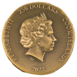 Cook Islands: Pegasos 1 uncja Złota 2022 Ultra High Relief Antiqued Coin