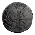 Fiji: Terracotta Warriors 5 uncji Srebra 2021 Antique Coin 
