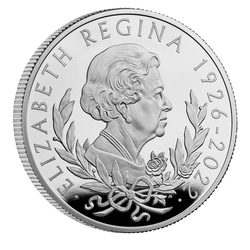Her Majesty Queen Elizabeth II £10 10 uncji Srebra 2022 Proof 