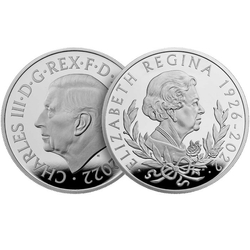 Her Majesty Queen Elizabeth II £100 1 uncja Platyny 2022 Proof 