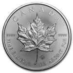 Kanadyjski Liść Klonowy 1 uncja Srebra Różne Roczniki