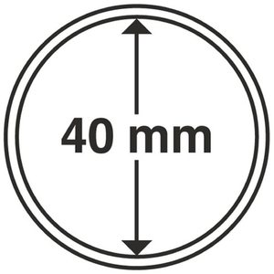 Leuchtturm - Plastikowy kapsel na monetę 40 mm 100 sztuk