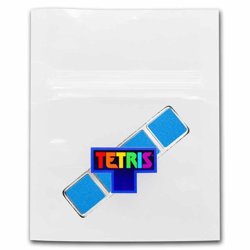 Niue: Tetris - I-Tetrimino Block kolorowany 1 uncja Srebra 2023 (błękitny)
