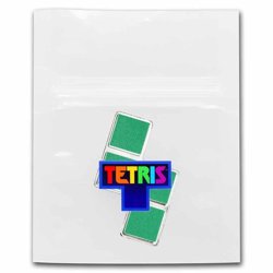 Niue: Tetris - S-Tetrimino Block kolorowany 1 uncja Srebra 2023 (zielony)