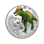 Pachycephalosaurus kolorowany 3 Euro Miedź 2022