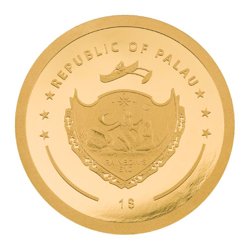 Palau: Baseball 0,5 grama Złota Silk Coin