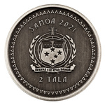 Samoa: Konik Morski 1 uncja Srebra 2021 Antique Coin