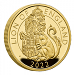 The Royal Tudor Beasts: Lion of England 1 uncja Złota 2022 Proof