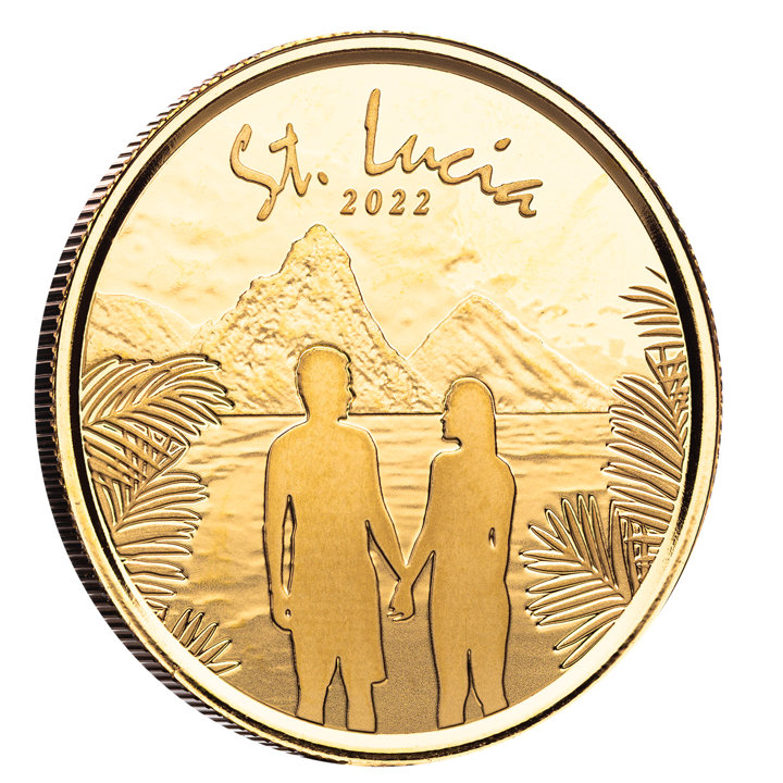  St. Lucia Couple 1 uncja Złota 2022