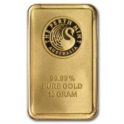 10 gramów Sztabka Złota Niesortowana