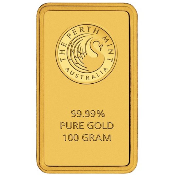 100 gramów Sztabka Złota Perth Mint