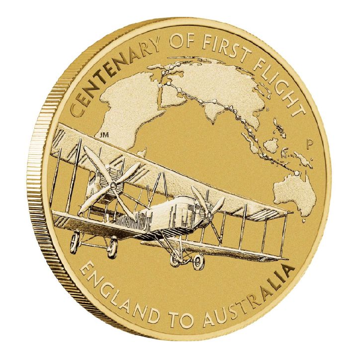 100. rocznica First Flight England to Australia Brąz Aluminiowy 2019 (moneta w karcie)