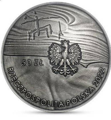 100. rocznica odkrycia zespołu pradziejowych kopalni krzemienia pasiastego „Krzemionki” 50 zł Srebro 2022