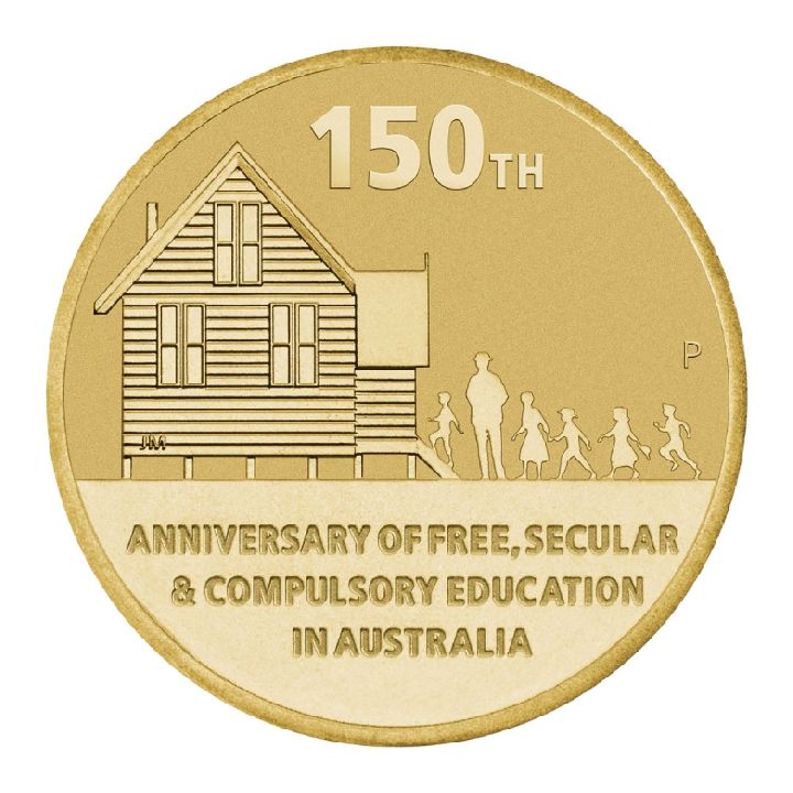150. rocznica Free, Secular & Compulsory Education in Australia Brąz Aluminiowy 2022