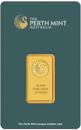 20 gramów Sztabka Złota Perth Mint