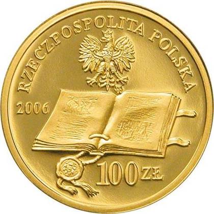 500-lecie wydania Statutu Łaskiego 500 zł Złoto 2006 Proof 