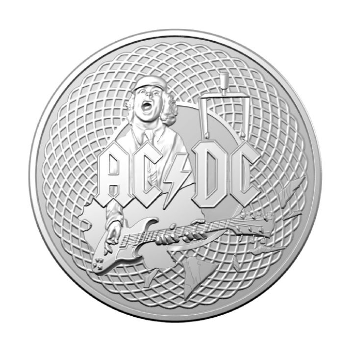 AC/DC 1 uncja Srebra 2023 Frosted Coin