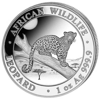 African Wildlife: Leopard 1 uncja Srebra 2021