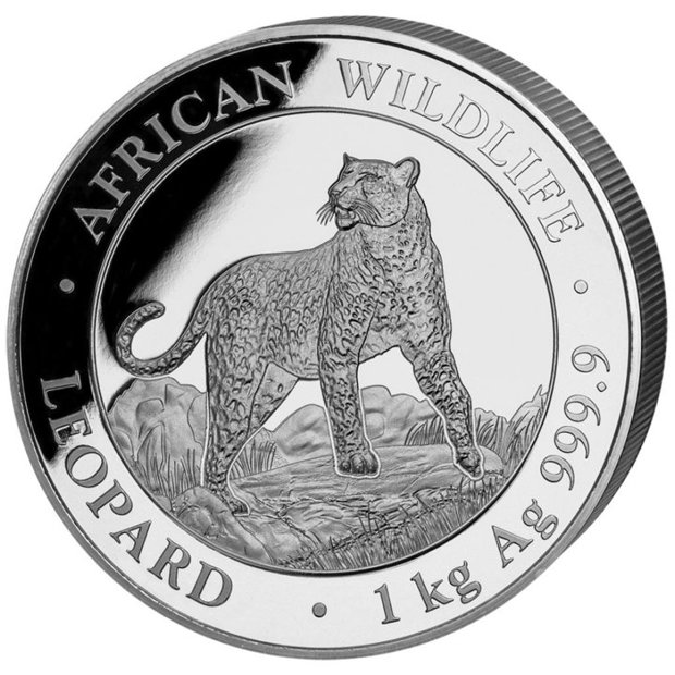 African Wildlife: Leopard 1000 gramów Srebra 2022