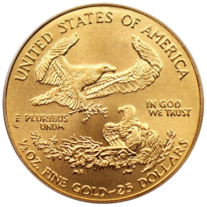 Amerykański Orzeł 1/2 uncji Złota 2004 MS69 PCGS 
