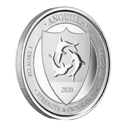 Anguilla: Coat of Arms 1 uncja Srebra 2020