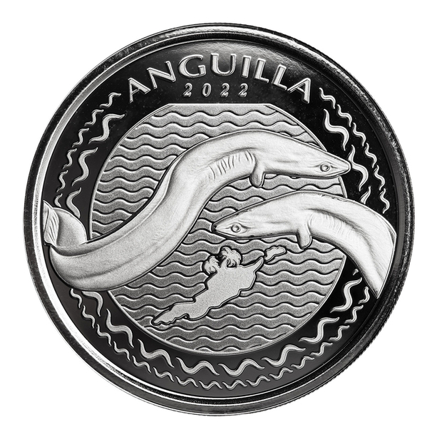 Anguilla: Murena 20 x 1 uncja Srebra 2022 (Tuba 20 sztuk)