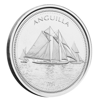 Anguilla: Regaty żeglarskie 1 uncja Srebra 2021
