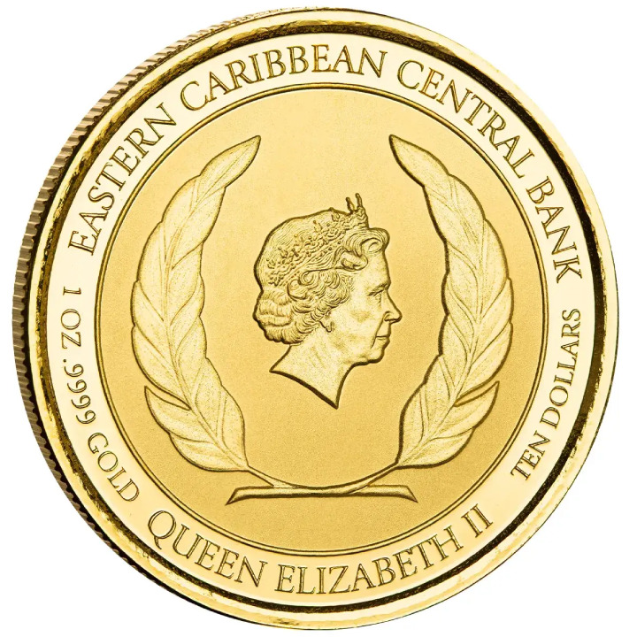 Antigua & Barbuda: Coat of Arms 1 uncja Złota 2022